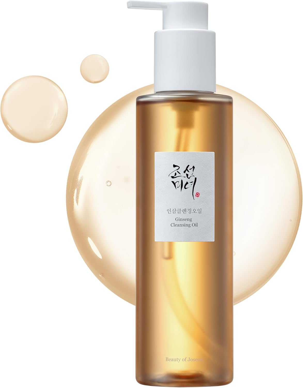 Beauty of Joseon Ginseng Cleansing Oil Waterproof Makeup Remover for Sensitive, Acne-Prone Facial Skin. Korean Skin Care for Men and Women, 210ml, 7.1 fl.oz
