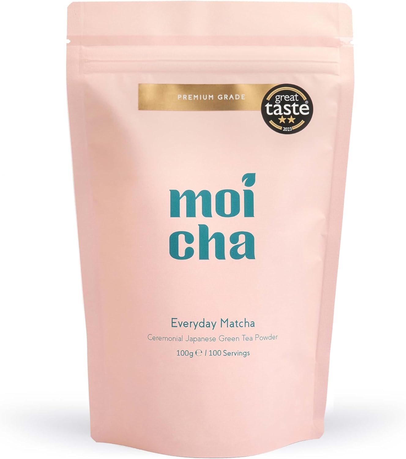 MOICHA Organic Japanese Matcha Green Tea Powder, 100g | Premium Ceremonial Grade | Single origin from Uji Japan | Enjoy in Matcha Latte or as a Tea