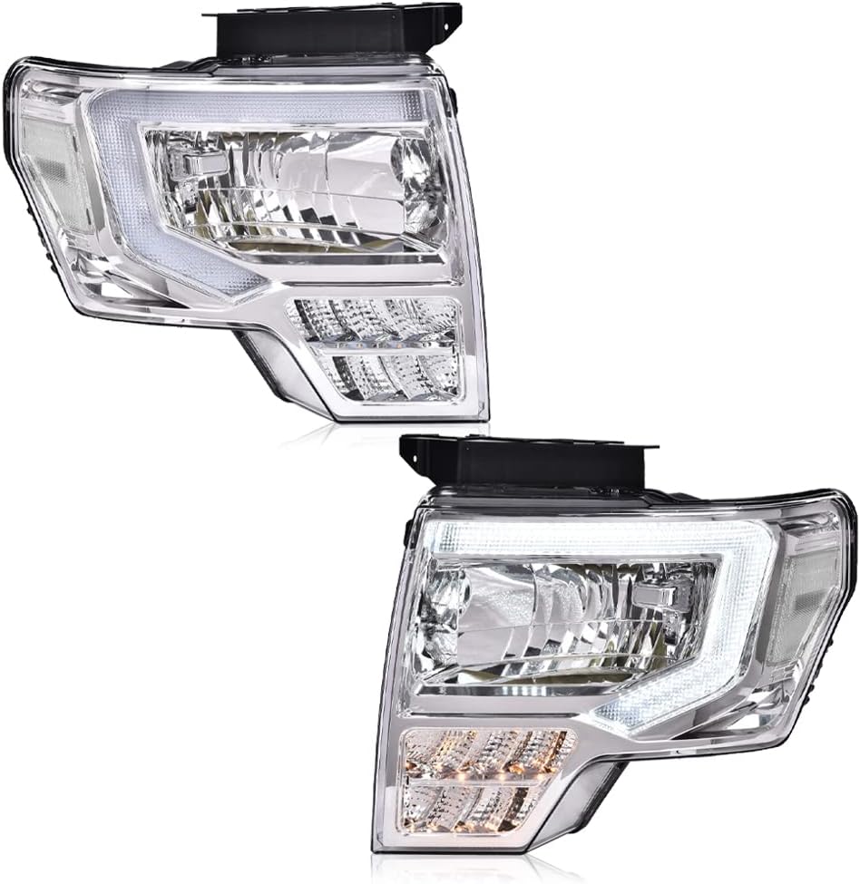 PIT66 LED Front Headlight Assembly Fit Ford F150 2009-2014