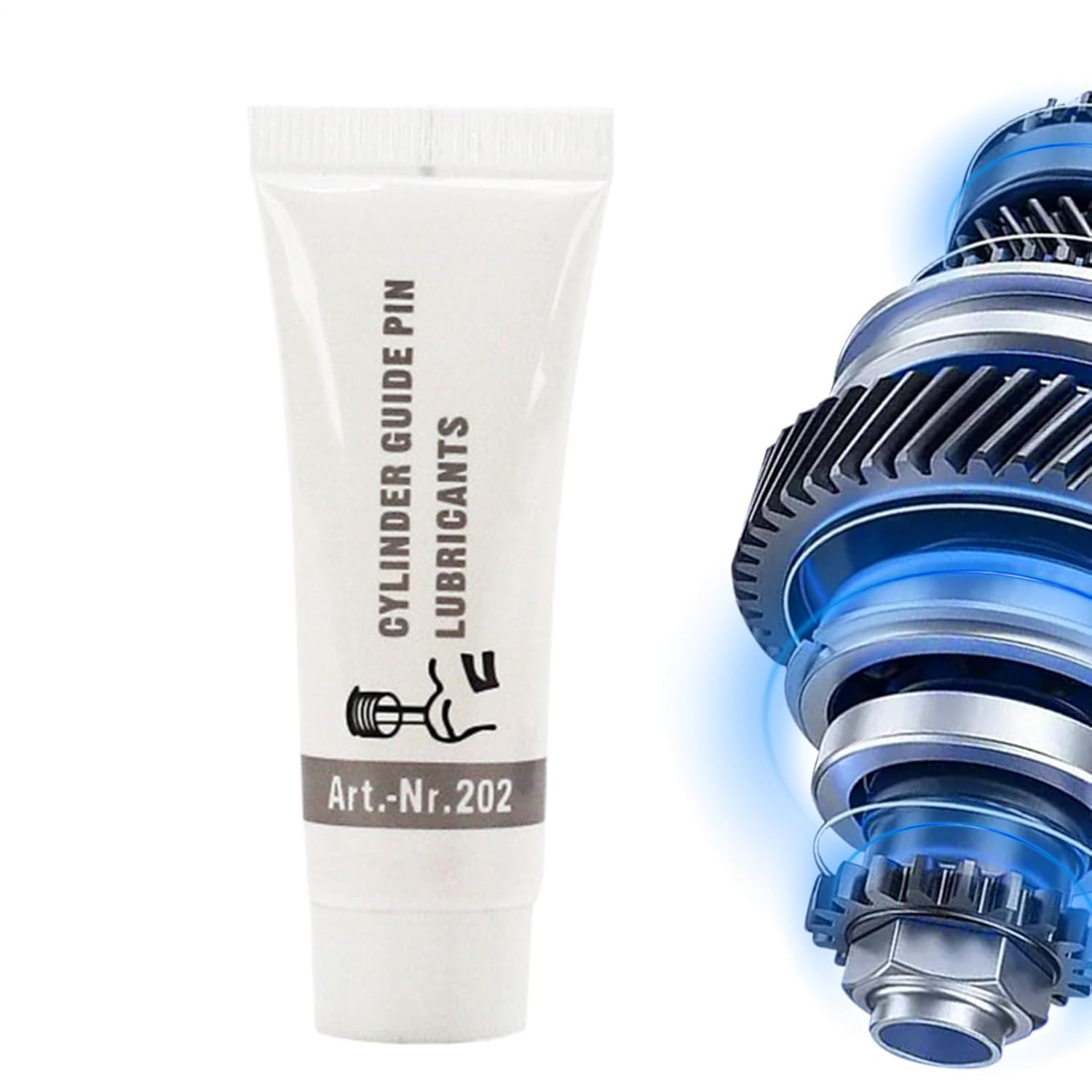 Brake Lubricant - Cylinder Guide Pin Tube Grease, Brake Pad Lubricant, Anti-Wear Formula with Smooth Application, Automotive Accessory for Car, Bike, Trailer, Wheel Bearing, and Workshop Use