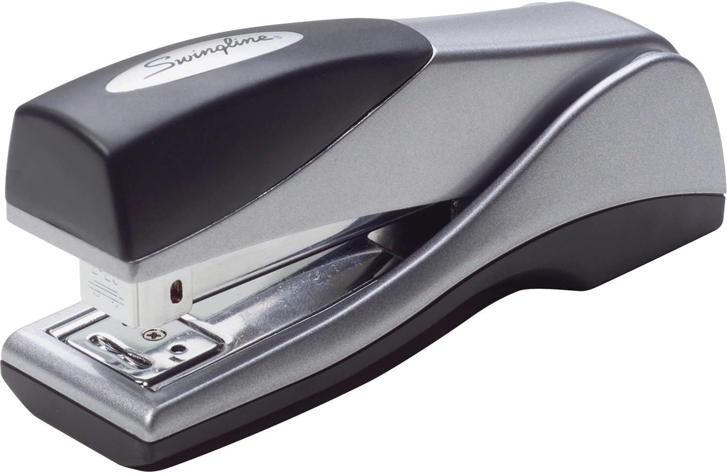 Swingline Stapler, 25 Sheet Capacity, Optima Grip, Jam Free, Compact, Ergonomic Cushion Grip, Metal, Silver (S7087816B)