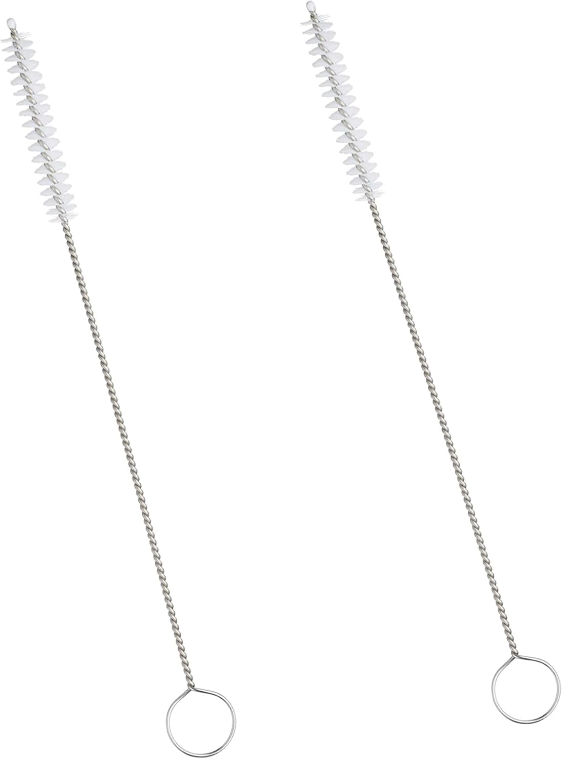 REQUISITE NEEDS 2 x KitchenCraft Small Bottle Brush/Straw Cleaning Brush, Wire/Nylon,