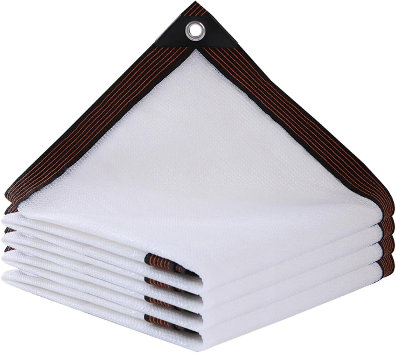 White Sunshade Net,Shade Cloth 98%,Garden Shading Netting,Sun Shade Sail,Breathable,UV Protection,for Garden Patio Lawn Outdoor,with Grommets (78.74in x 354.33in)