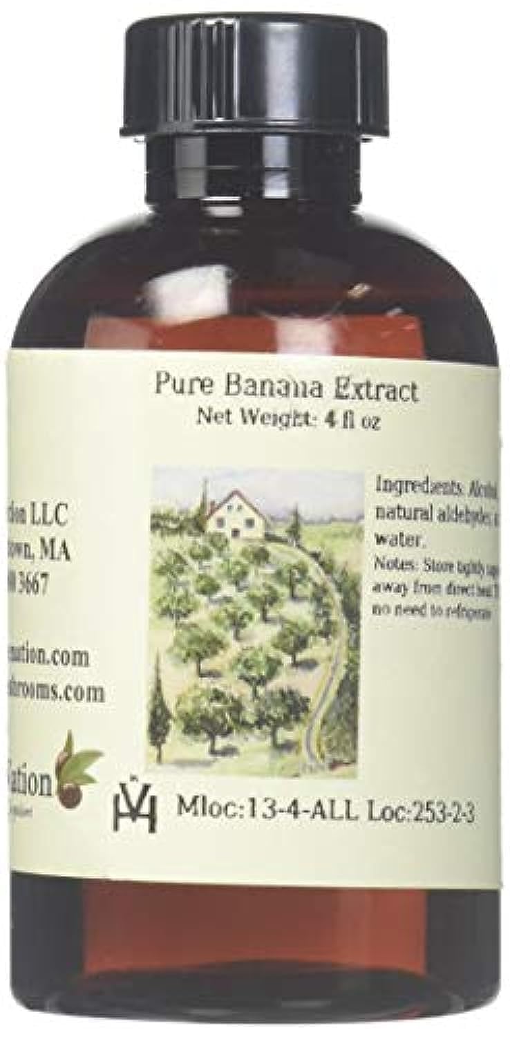 OliveNation Banana Extract from Natural Flavors for Baked Goods, Beverages, Breads, Fillings, Sugar Free, Non-GMO, Gluten Free, Kosher, Vegan - 4 oz