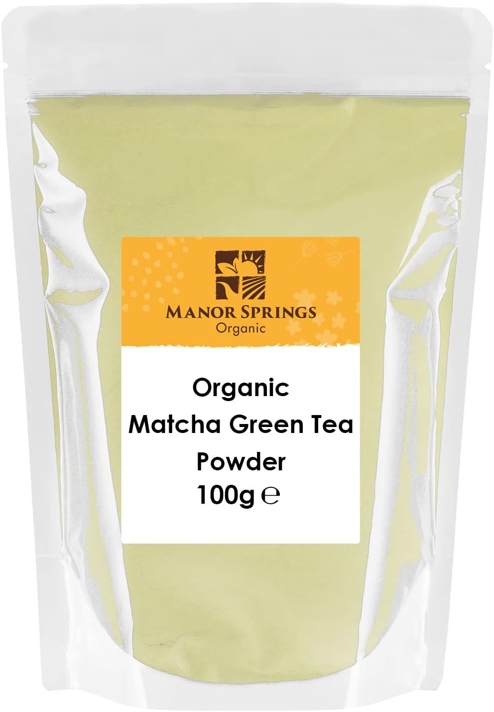 Organic Matcha Green Tea Powder 100g by Manor Springs Organic