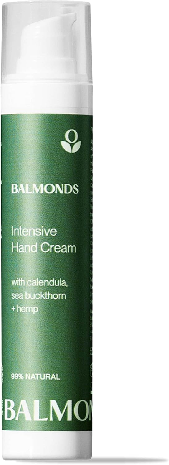 Balmonds Intensive Hand Cream 100ml - Hand Moisturiser for Dry or Sensitive Skin, Effective Natural Unscented Emollient for Hands
