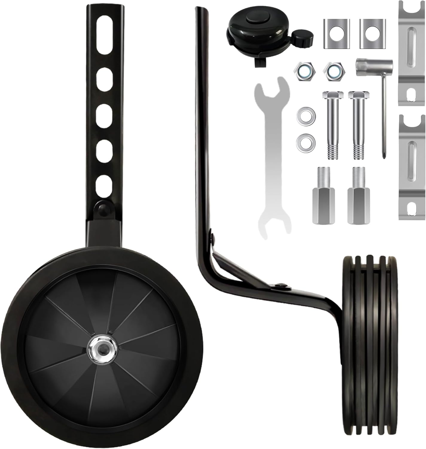 CycForge Bike Stabilisers -Stabilisers for Childs Bike- Perfect for 12/14/16/18/20 Inch Variable Speed and Single Speed Bicycles, Equipped with Heavy Duty Stabilizers