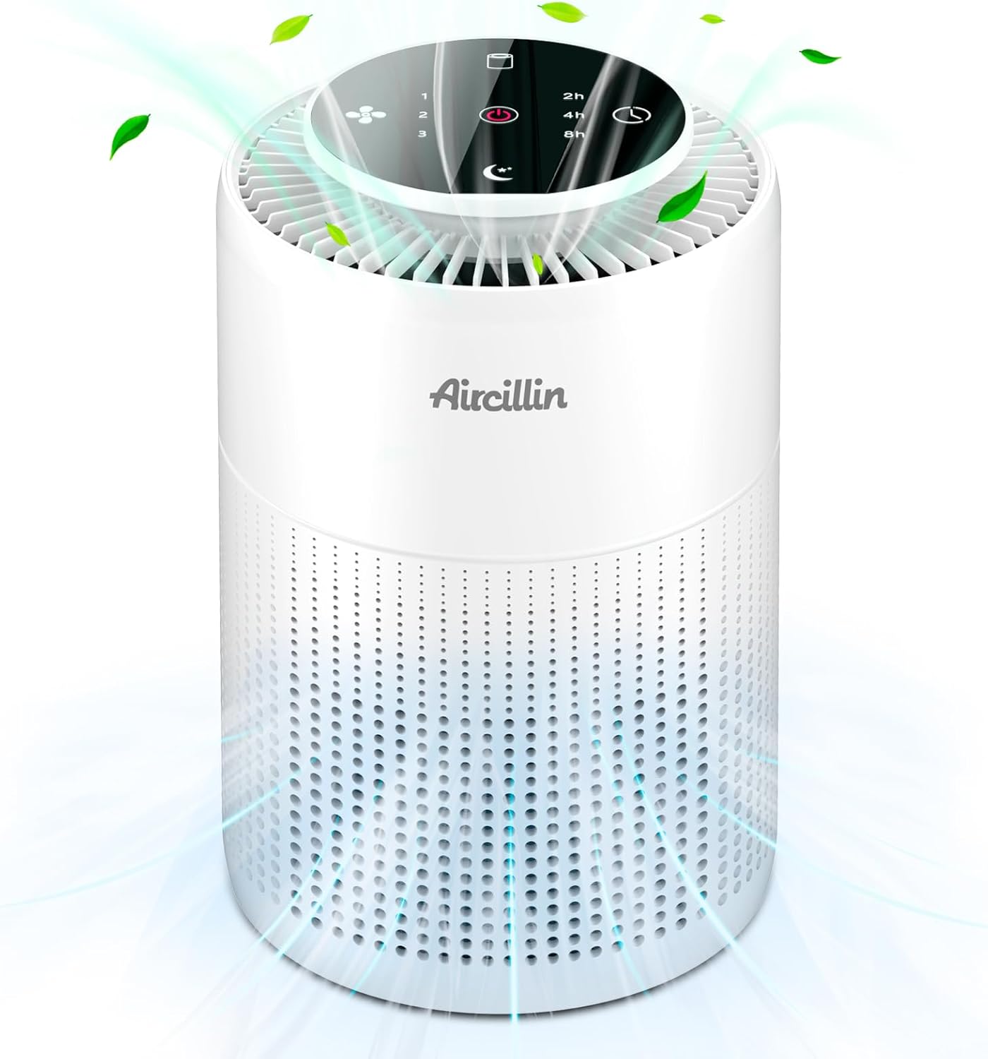 Aircillin Air Purifier, Air Purifiers for Home Bedroom with 4-Stage H13 Hepa Filter, up to 765Sq Ft, Quiet Air Cleaner for Dust, Odor, Pet Dander, Smoke, Remove 99.99% Particles Down to 0.1 microns