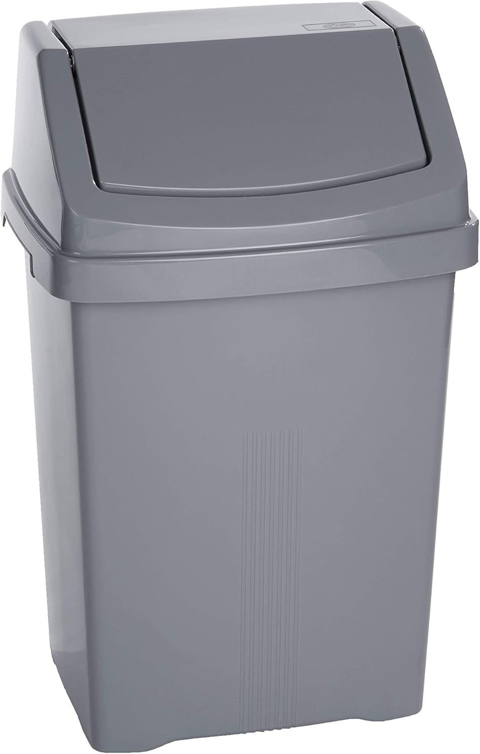 Home In Style Plastic Swing Bin 50 L Kitchen Waste Bin Office Dustbin Bathroom New (Grey)