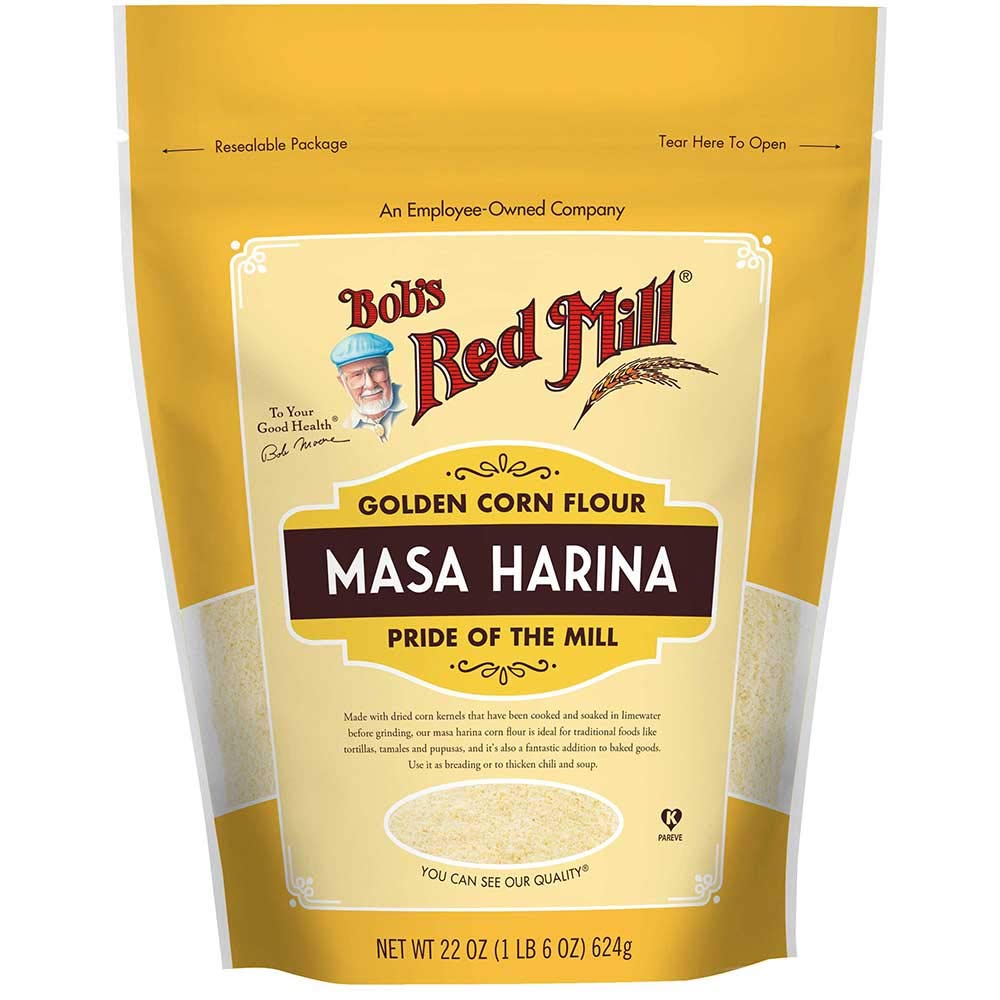 Bob's Red Mill Golden Masa Harina Corn Flour, 22oz (4 Pack)