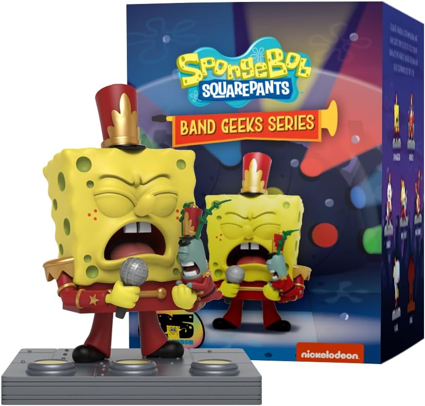 Mighty Jaxx SpongeBob SquarePants Band Geek Series | Blind Box Collectible Figurines | One Pack - Contains One Random Figure