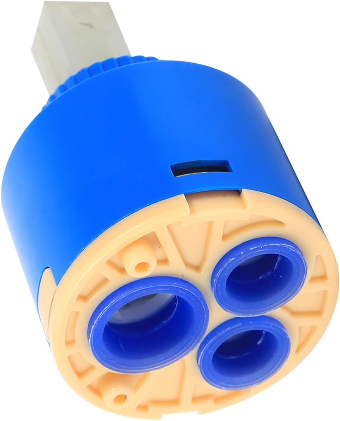 40mm Ceramic Cartridge, Water Mixer Tap Inner Control Faucet Valve Tap Water Mixer PP Plastic Blue Practical Replacement Ceramic Disc Cartridge for Kitchen Faucet, Bathroom Faucet (40mm)