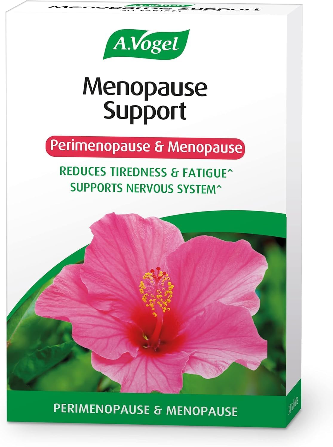 A.Vogel Menopause Support | for Perimenopause, Menopause & Postmenopause Symptoms | Menopause Supplement with Soy Isoflavones, Magnesium & Hibiscus | 30 Tablets
