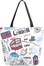 Stylish Cute Pattern Extra Large Shoulder Tote Bag for Beach Travel Weekender Gym Grocery Shopping