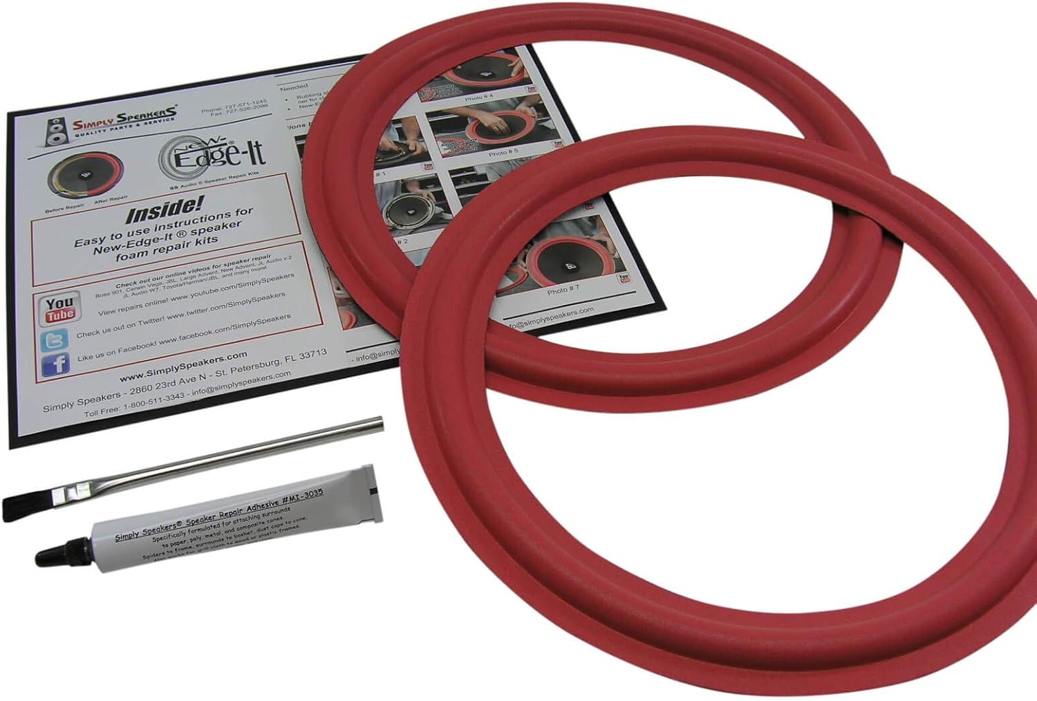 Cerwin Vega 12 Inch Foam Speaker Repair Kit FSK-12AR (Pair)