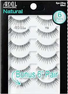 Ardell False Eyelashes, Natural 110, 5 pair + bonus pair Multipack for Eye-Lifting Effect