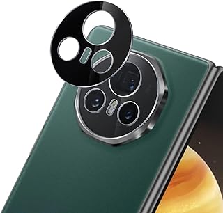 2 Pack for Honor Magic V3 Camera Lens Protectors, Scratch-Resistant HD Clarity Ultra-Thin Tempered Glass Camera Cover with Aluminum Edging,Individual Metal Lens Cover, Black