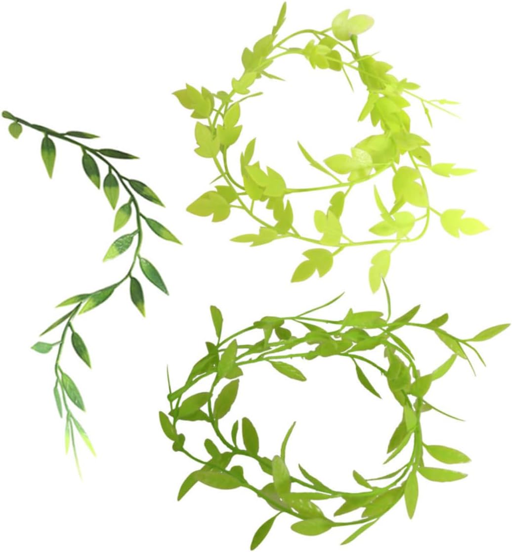 TOYANDONA 3pcs Realistic Miniature Artificial Vines for Dollhouse Garden Scene Detailed Faux Greenery with Hanging Leaves Compact Decorative Plants for Tiny Dollhouse Accessories and Home