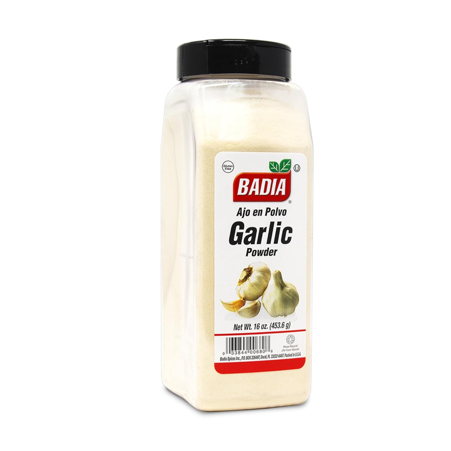 Badia Garlic Powder, 16 oz – Premium Garlic Powder for Cooking, Seasoning & Spice Blends, Freshly Ground and Flavorful