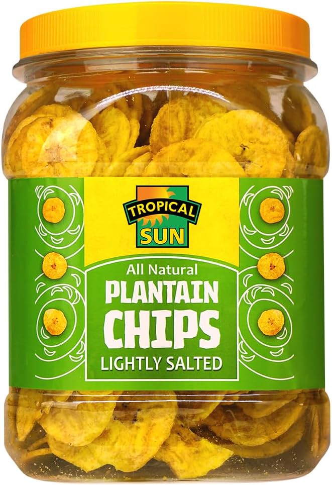 Tropical Sun Salted Plantain Chips, 450g (Pack of 1)