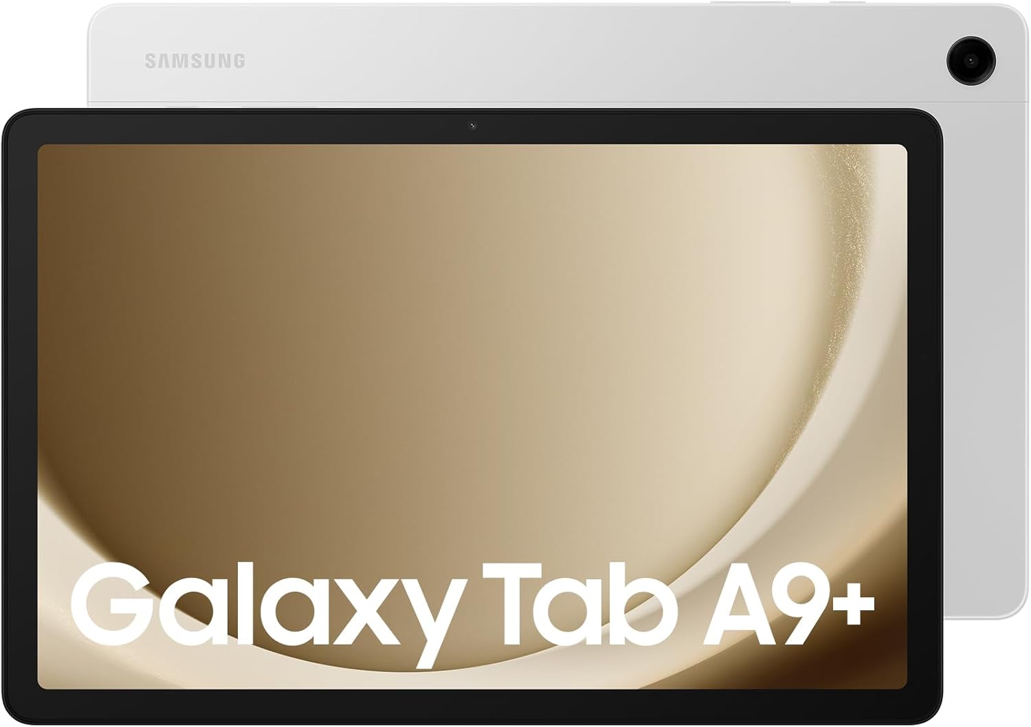 Samsung Galaxy Tab A9+ Android Tablet, 64GB Storage, Large Display, 3D Sound, Silver, 3 Year Manufacturer Extended Warranty (UK Version)