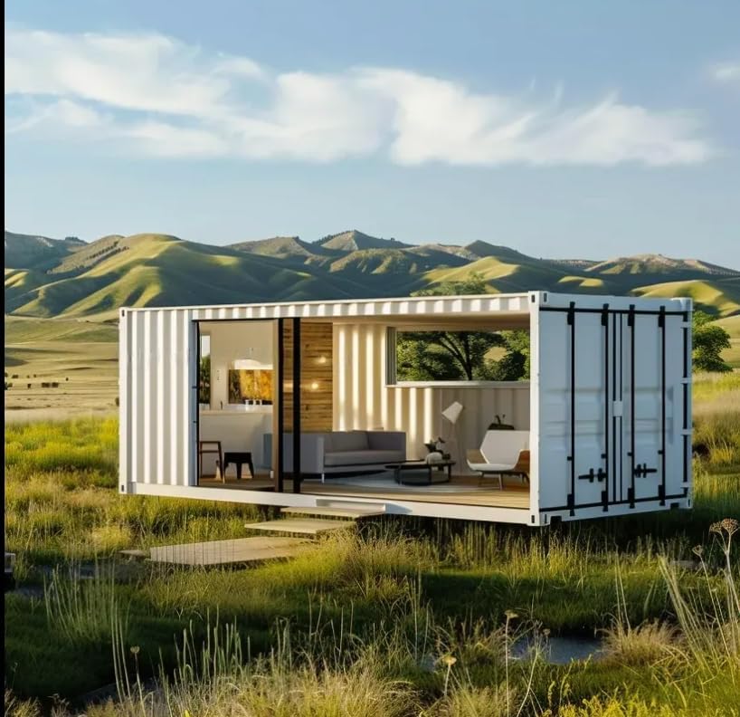 Quick.Simple.Easy SEQ Luxury Prefab House to Live in_Container Movable House with 1 Bathroom, 1 Bedroom & 1 Kitchen.Modular Guest House, Office – 40 FT