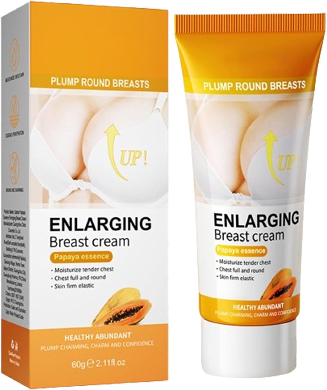 60 g Cream for Breast Enlargement, Fast Breast Growth, Natural Breast Enlargement Cream with Papaya and , for Saggy Breasts, Fuller Breasts (Papaya/c_o)