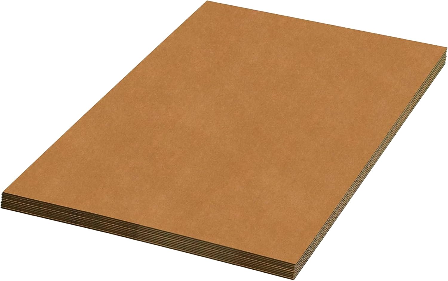 BOX USA Corrugated Cardboard Sheets 24" x 72" (5 Pack) Large Card Board for Packaging Layer Separation Shipping Mailing Packing, and Protecting Products from Forklift Damage