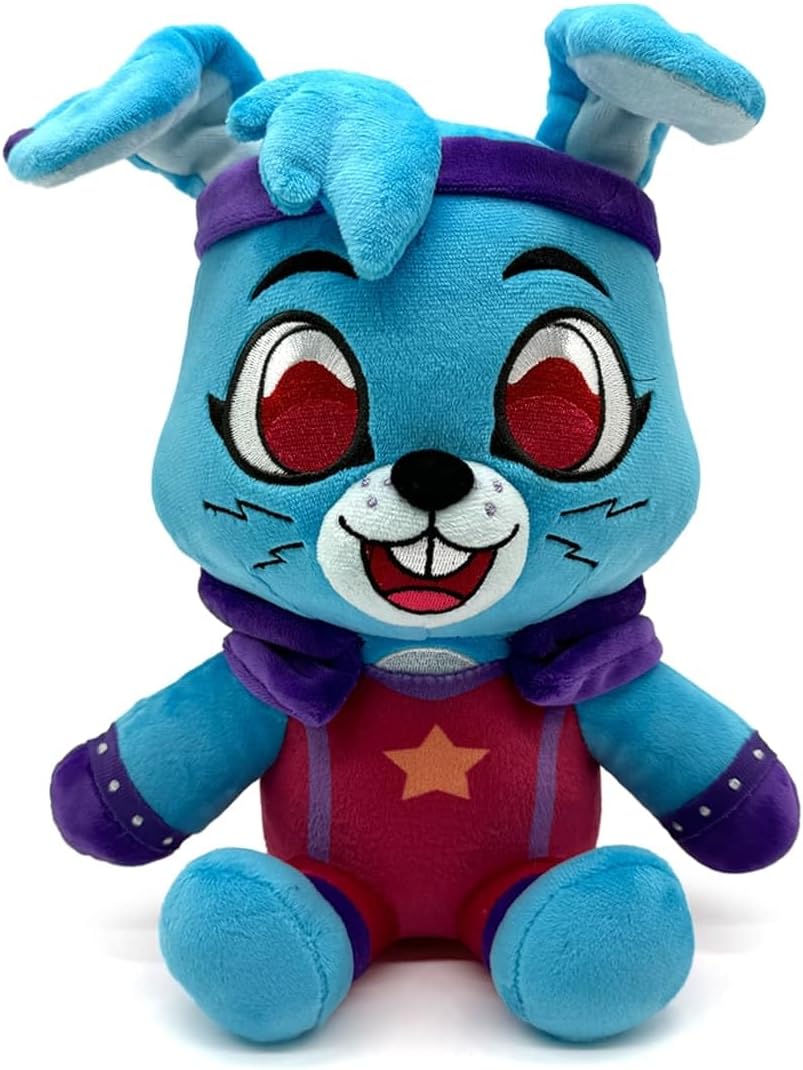 Youtooz FNAF Ruined Glam Rock Bonnie 9"" Inch Plush, Ruined Glam Rock Bonnie Plushie, Collectible Ruined Glam Rock Bonnie from Five Nights at Freddy's by Youtooz FNAF Plush Collection, Blue