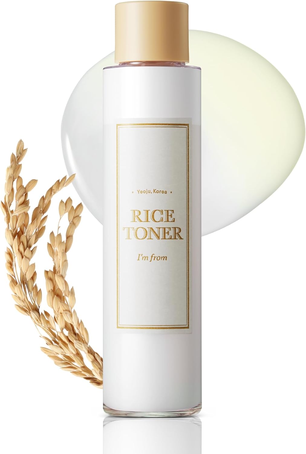 I'm from Rice Toner, 77.78% Rice Extract from Korea, Glow Essence with Niacinamide, Hydrating for Dry Skin, Vegan, Alcohol Free, Fragrance Free, Peta Approved, 5.07 Fl Oz
