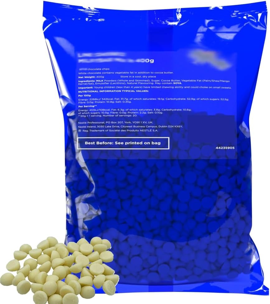 Mikybar Mini White Chocolate Chips Mix 400g – Creamy & Sweet Baking and Snacking Delight