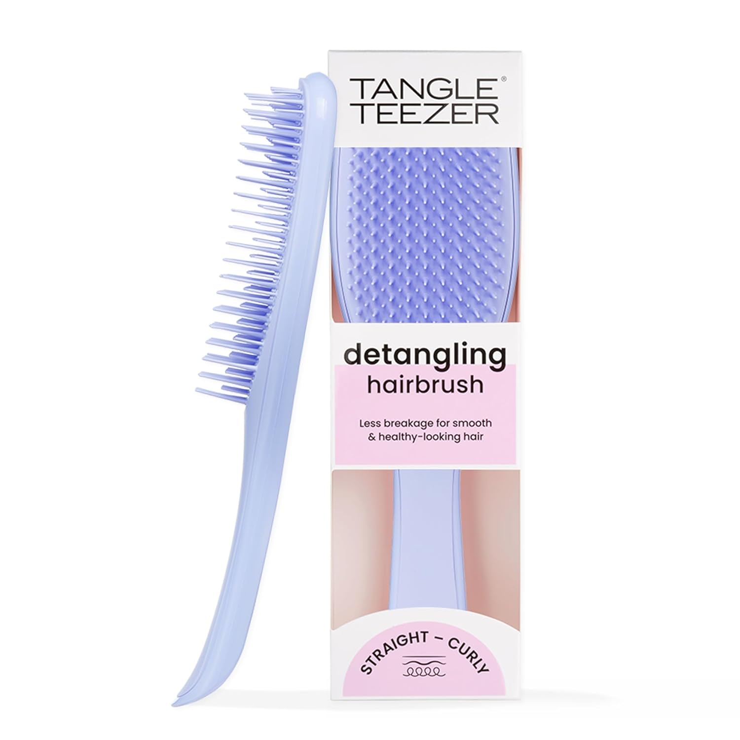 Tangle Teezer Ultimate Detangler Brush for Wet & Dry Hair, Eliminates Knots & Reduces Breakage for All Hair Types, Sweet Lavender
