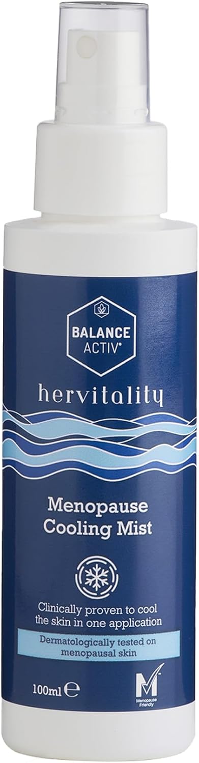 Balance Activ, HerVitality Menopause Cooling Face Mist, Clinically Proven to Cool Skin, Soothes and Hydrates Dry, Itchy Menopausal Skin, 100 ml, 1 Pack