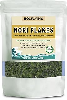 HOLFLYING 100% Natural Nori Flakes, Dried Nori Seaweed, Pure and Raw, 4.0oz(113g)