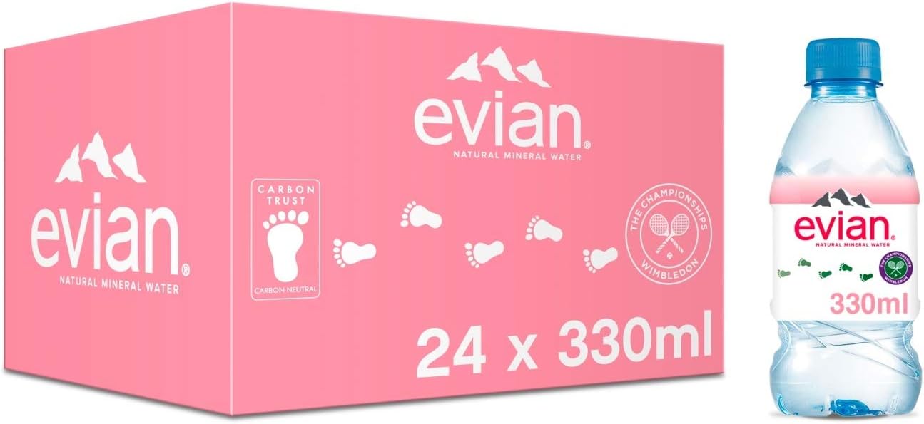 Evian Still Mineral Water 330 ml (Pack of 24)
