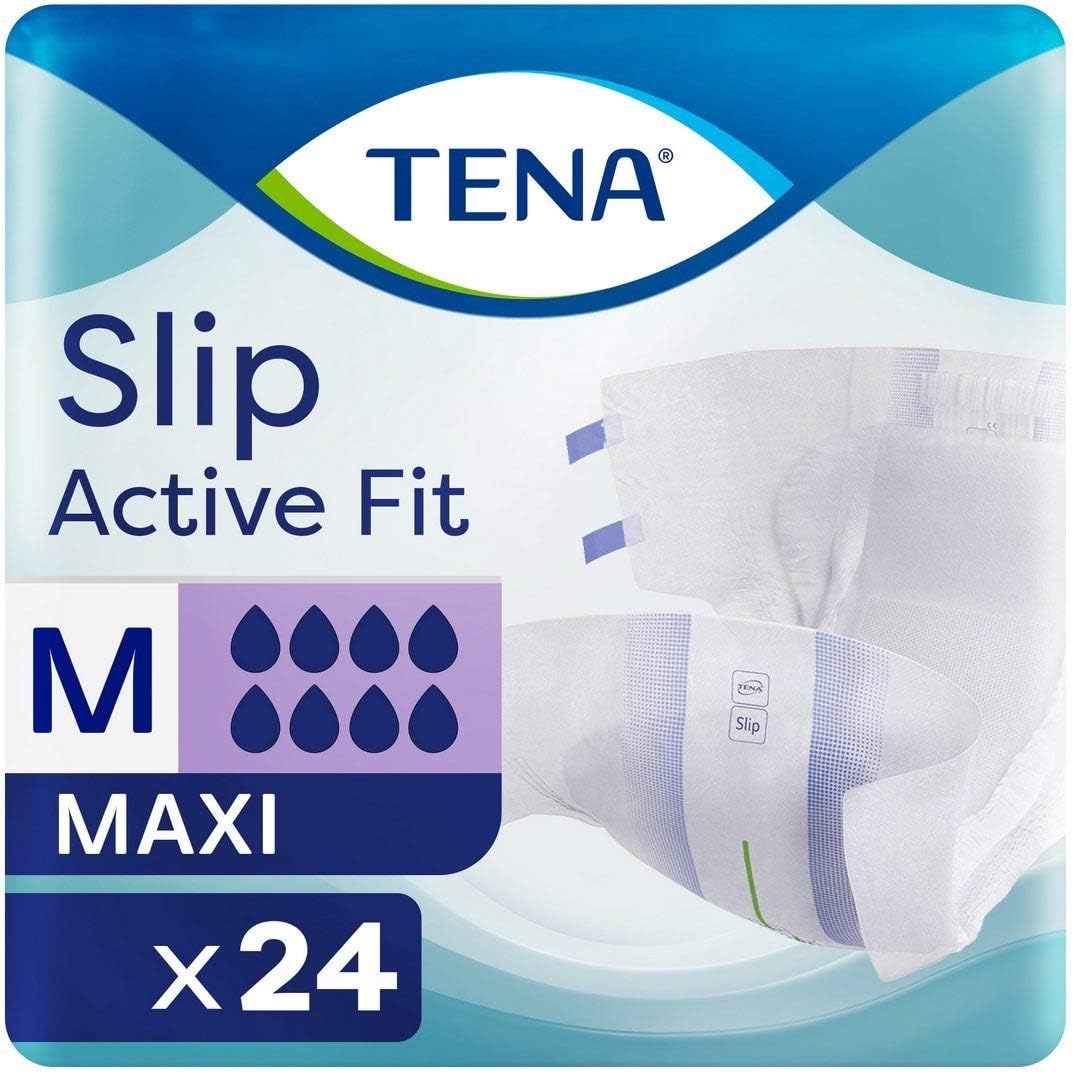 TENA Slip Active Fit Maxi Medium (3270ml) 24 Pack Incontinence Protection