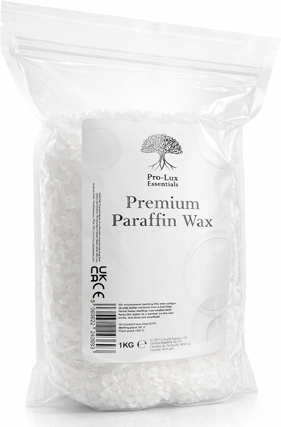 Premium Paraffin Wax Pellets, Fully Refined Odourless Wax for Candle Making, Wax Melts, Beauty Therapy & Craft Use, Clean Burning Easy Melt Pellets (1, Kilograms)
