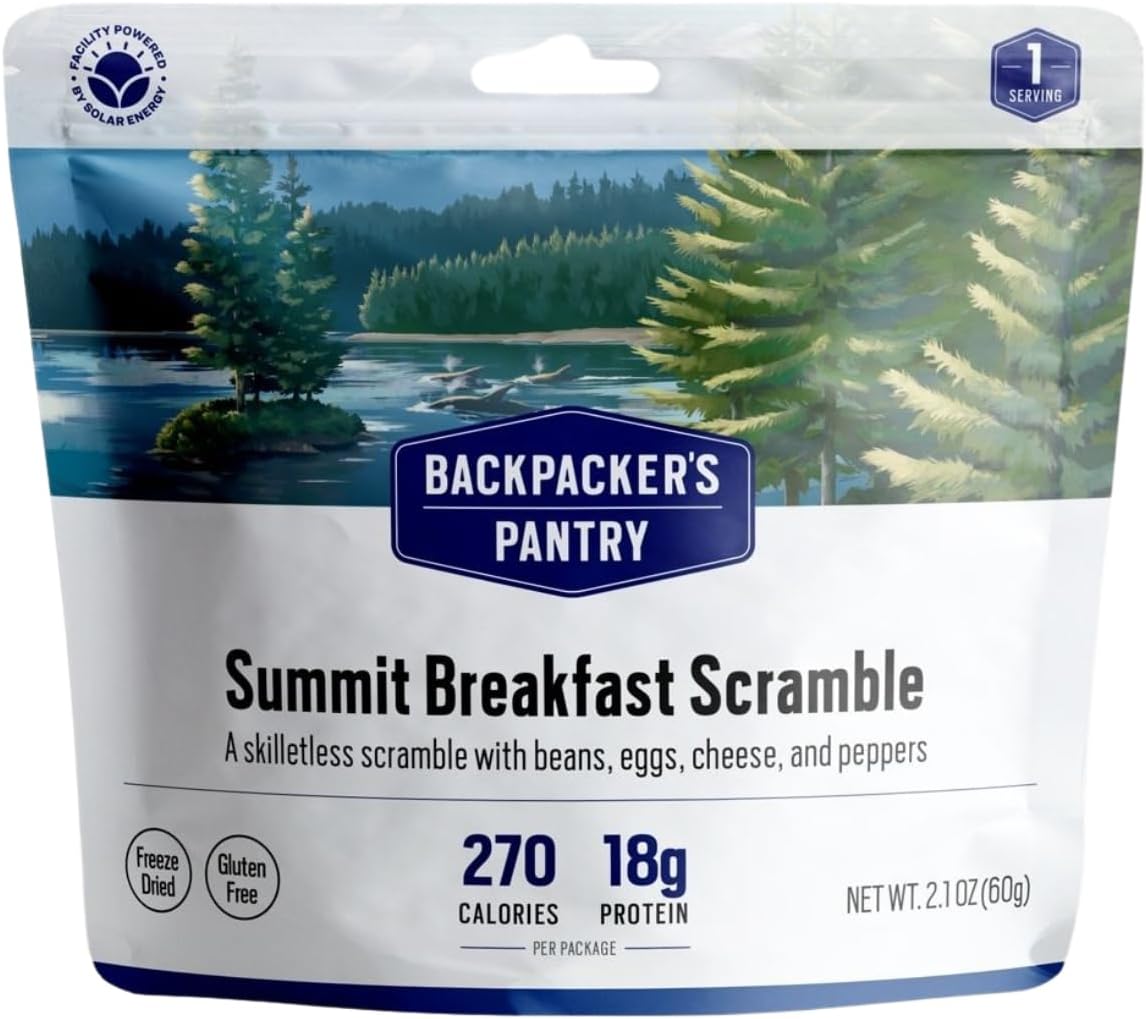 Backpacker's Pantry Summit Breakfast Scramble | Freeze Dried Backpacking & Camping Food, 1 Count