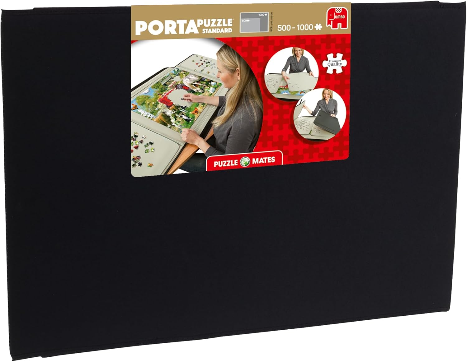 PORTA PUZZLE Original - Large Puzzle Mat & Board, 2 Sorters & Organisers - Portable, Lightweight & Easy to Store Non-Slip Felt Jigsaw Mats - Up to 1000 Pieces Portapuzzle Board - 57x 80cm