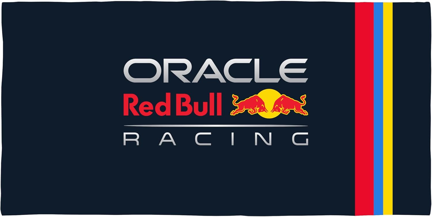 Character World Oracle Red Bull Racing Official Towel | Super Soft Feel, Formula One Design | Perfect The Home, Bath, Beach & Swimming Pool | One Size 75cm x 150cm | 100% Cotton