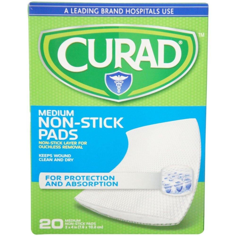 CURAD Medium Sterile Nonstick Pad, 3" x 4" 20 ct.