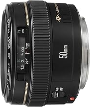 Canon EF 50mm f/1.4 USM Standard and Medium Telephoto Lens for Canon SLR Cameras, Fixed