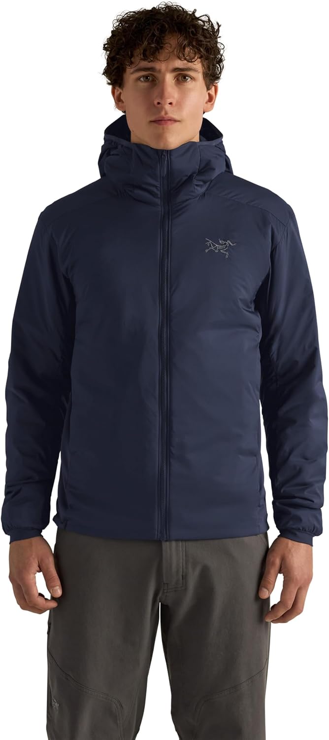 Arc'teryx Atom Hoody Men's - Redesign | Lightweight Insulated Jacket for Men with Hood | Moisture and Wind Resistance | Black Sapphire, X-Large