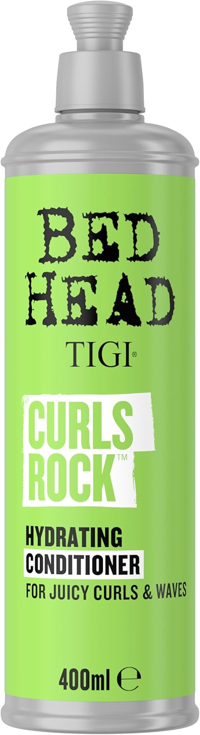 Bed Head TIGI Curls Rock Hydrating Conditioner, 400ml, For Juicy Curls and Waves