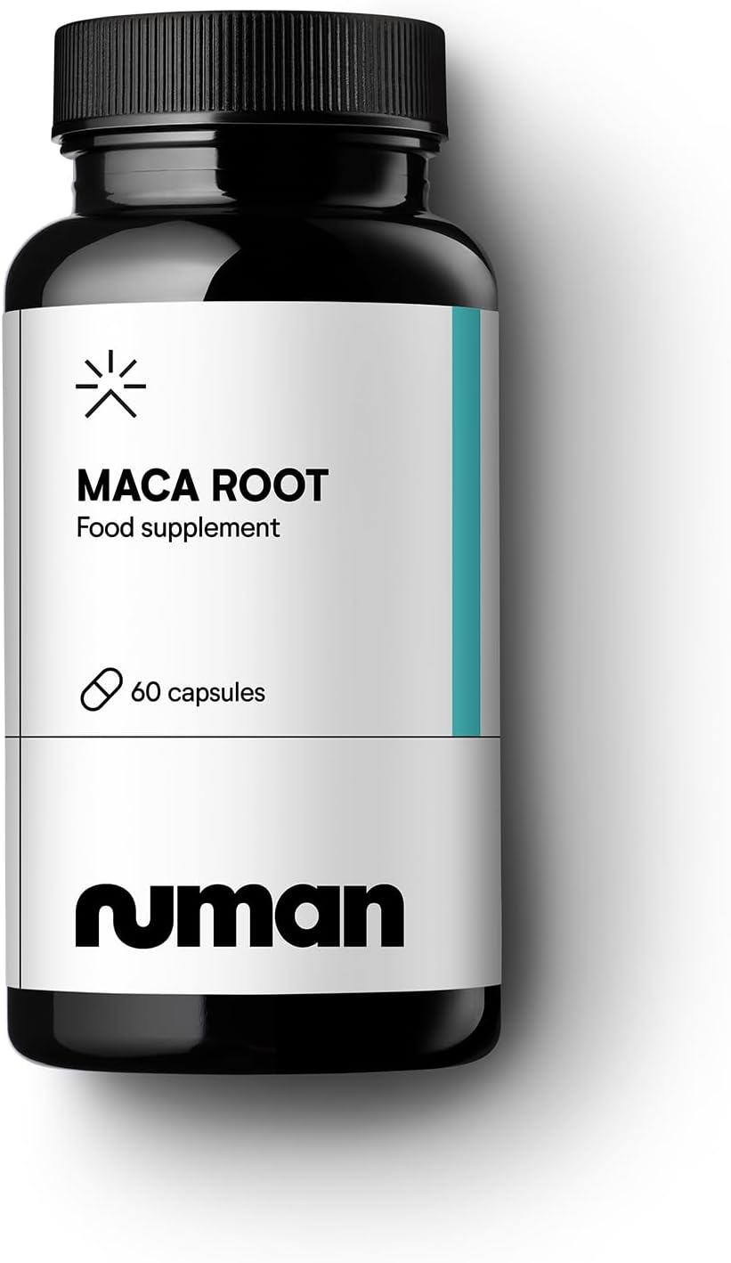 Numan - Maca Root Capsules for Men 2500mg - High Strength Peruvian Maca Supplement - 60 Vegan Capsules Non-GMO