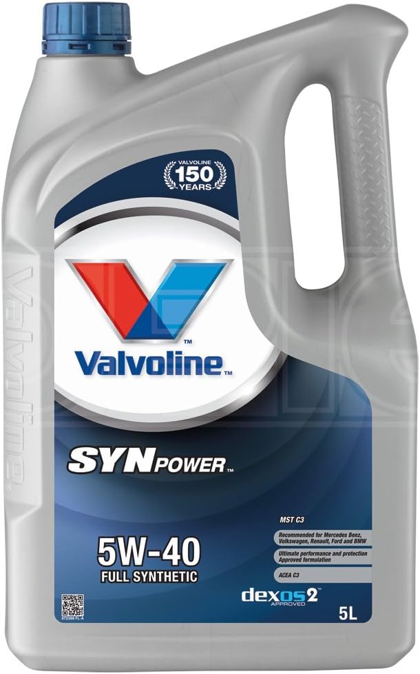 Valvoline SynPower MST C3 5W-40 Fully Synthetic Engine Oil - 842034-5 Litres