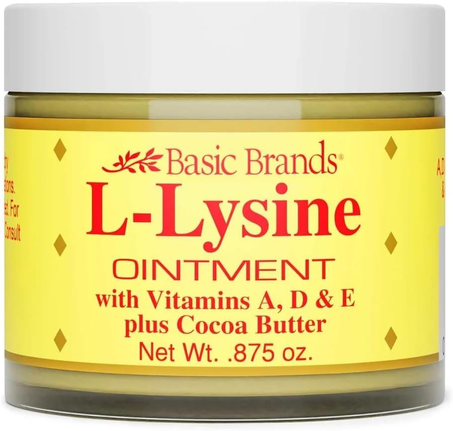Basic Organics L-Lysine Lip Ointment, 0.875 oz