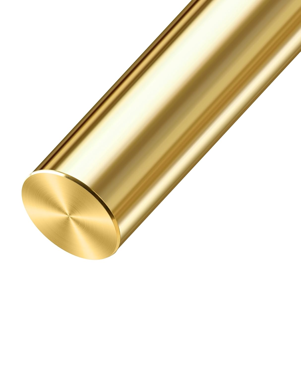1/2 inch Brass Rods; Diameter 1/2 inch, Length 12 inch; 1 Pc for Gunsmithing, Craft Modeling, Knife Handles, and Solid Dowel Rivets.