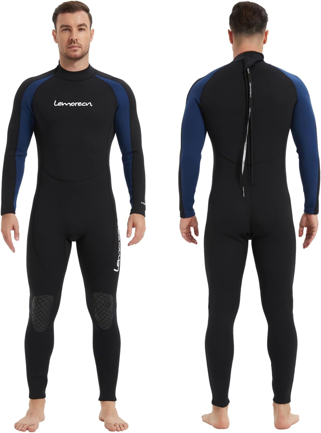 Lemorecn Men's Wetsuit 3/2mm and 5/4mm,Full Wetsuits for Men and Women,Wetsuits for Diving Snorkeling Surfing Swimming