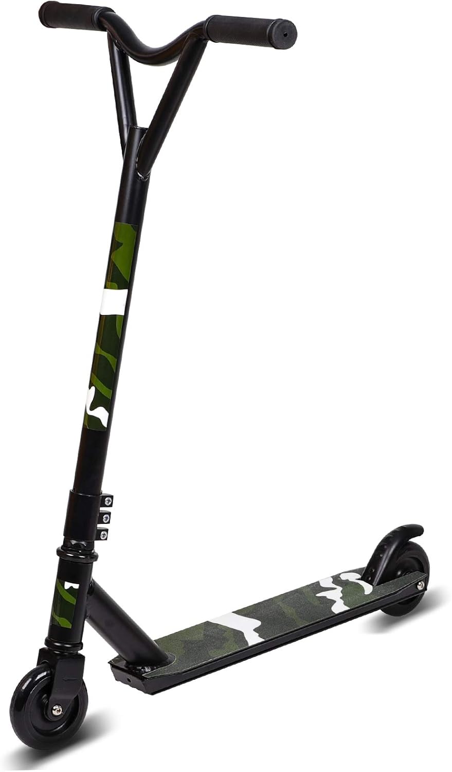 Freestyle Kick Scooter for Boys Girls - Pro 360 Spin With ABEC 9 Bearings, PU Wheels, Alloy Deck - Adult Stunt Scooter for Kids Ages 6+